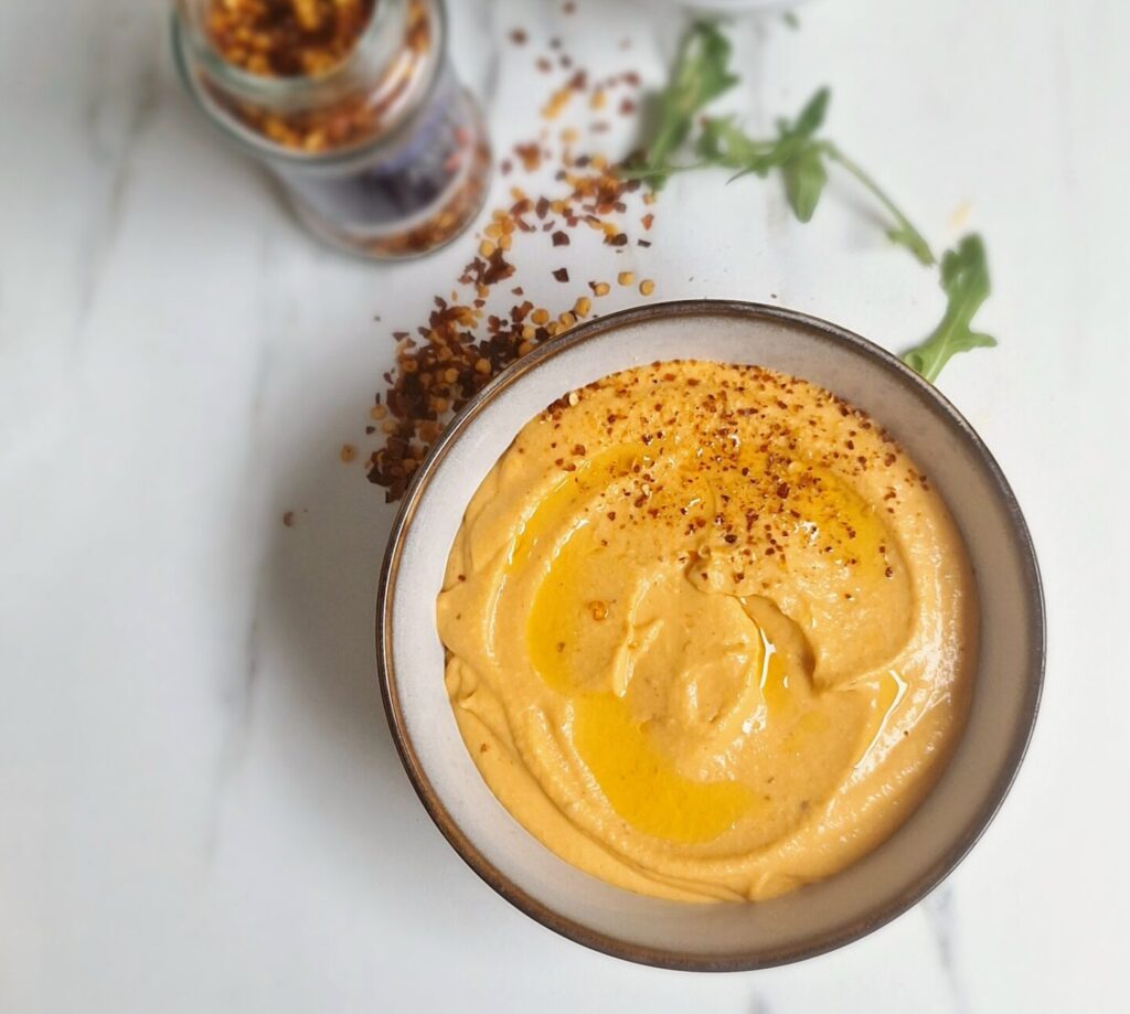 Pittige paprika / feta dip