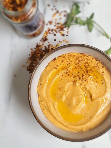 Pittige paprika / feta dip