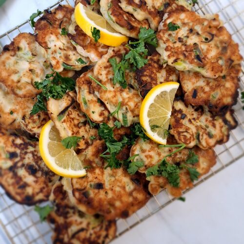 In Goed gezelschap garnaalkoekjes op ovenrooster