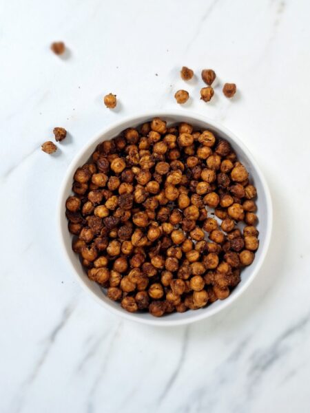 In goed gezelschap krokante kikkererwten uit de oven