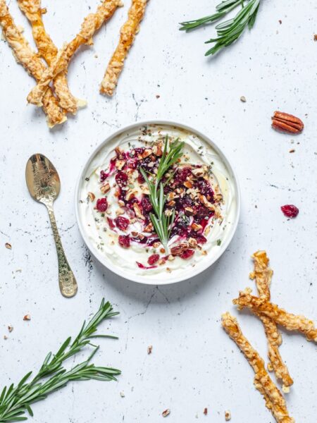 In Goed Gezelschap Cream Cheese dipper met veenbessen