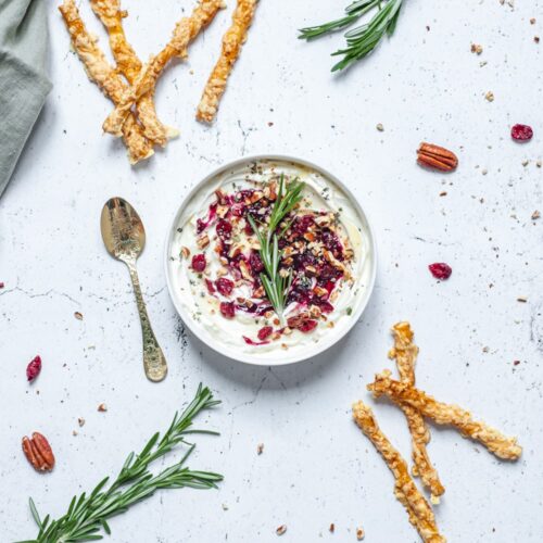 In Goed Gezelschap Cream Cheese dipper met veenbessen