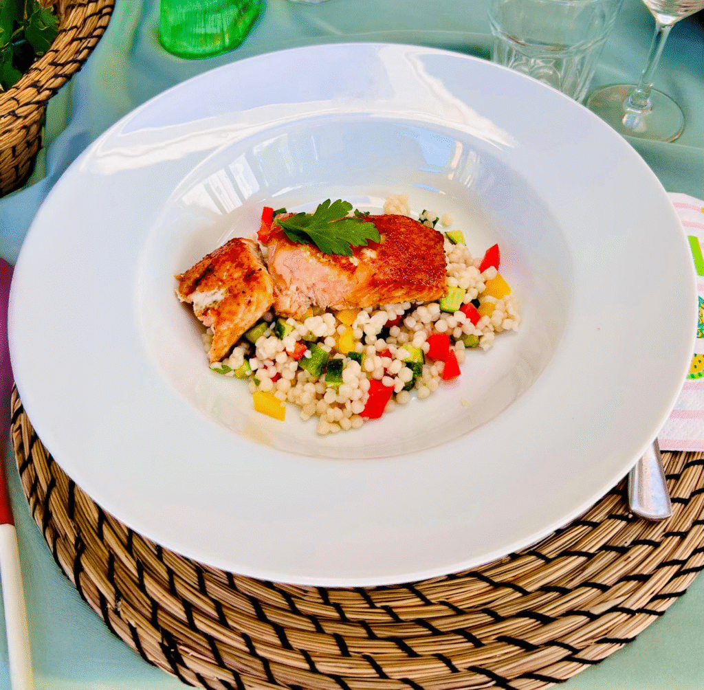 BBQ zal met zomerse parelcouscous