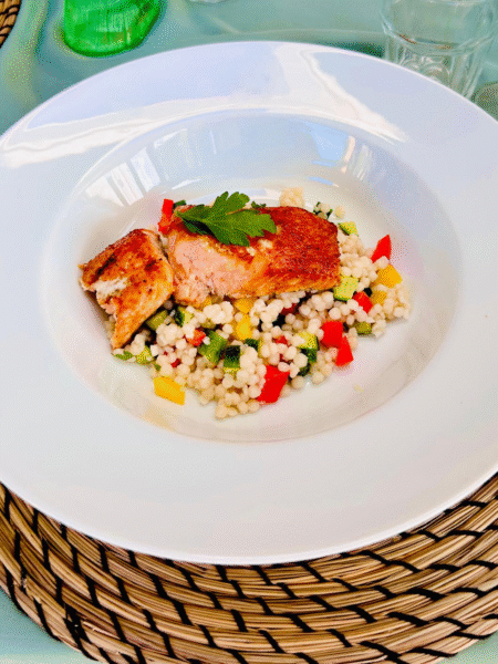 BBQ zal met zomerse parelcouscous