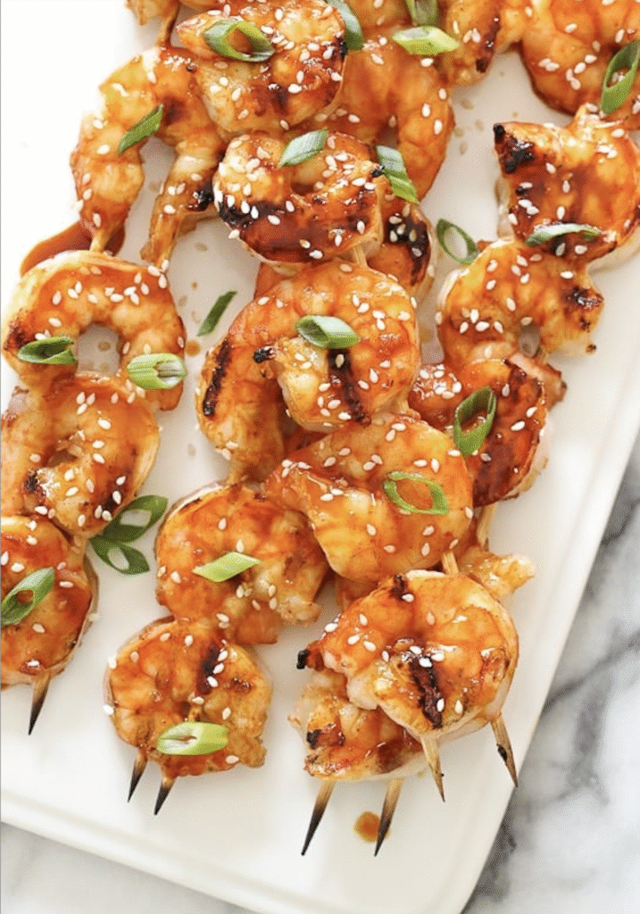 Gochujang garnalen met honing