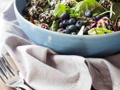 Verrassende warme geitenkaas salade