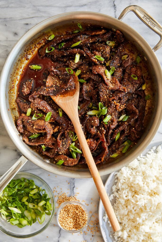 Zwoele Mongolian beef