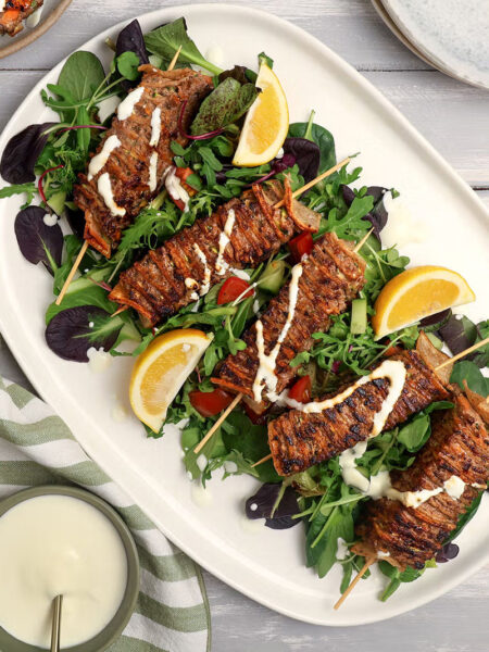 Tortilla kebab spiesjes