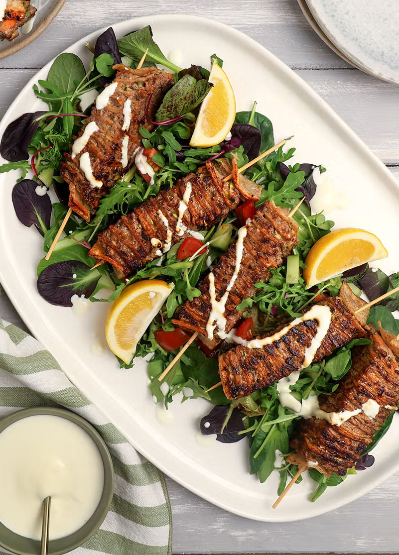 Tortilla kebab spiesjes