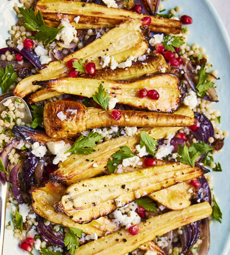 Pastinaak - wortel, granaatappel