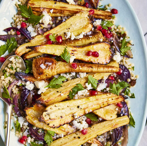 Pastinaak - wortel, granaatappel