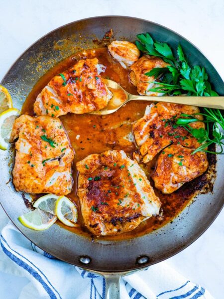 Perfect gebakken kabeljauw