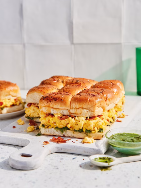 Ricotta roerei sandwich