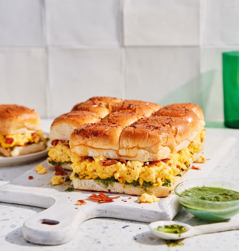 Ricotta roerei sandwich
